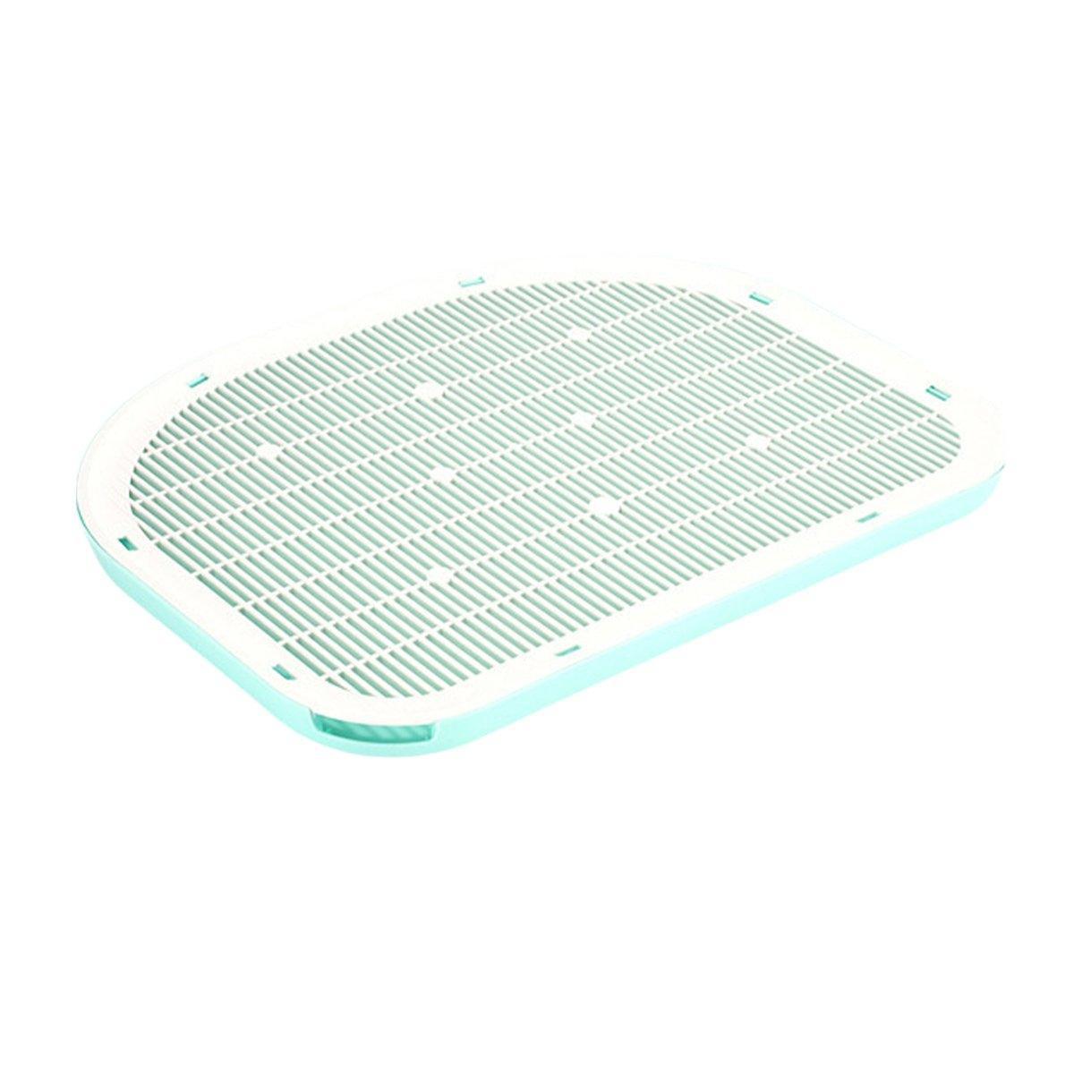 Anti Spill Cat Litter Mat Double Layer Pet Toilet Mat for Litter Box - Green