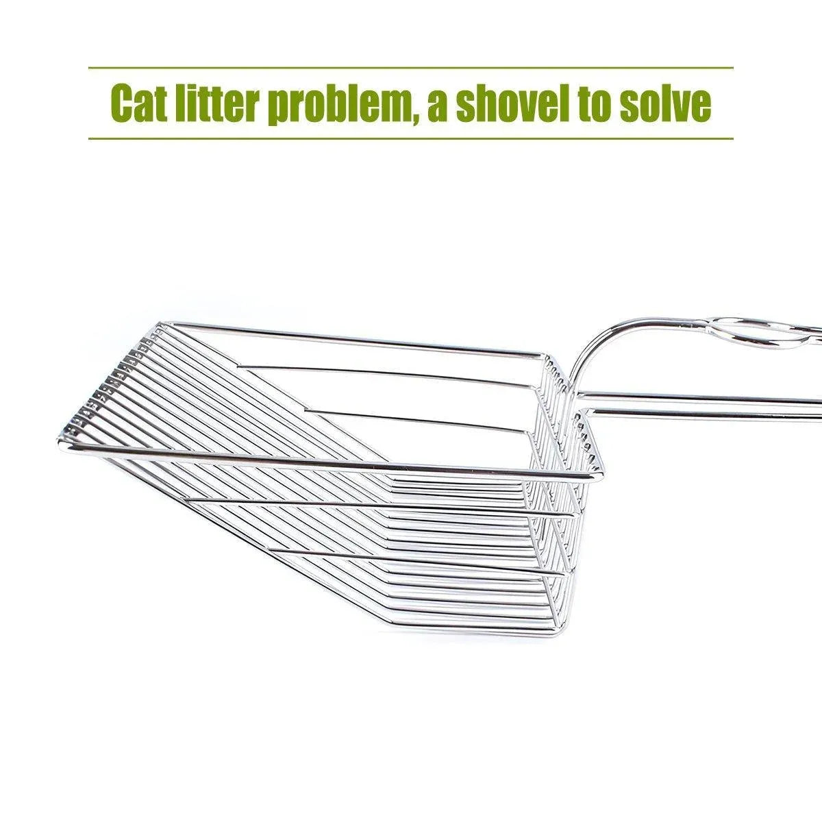 1-Piece Metal Cat Litter Scoop
