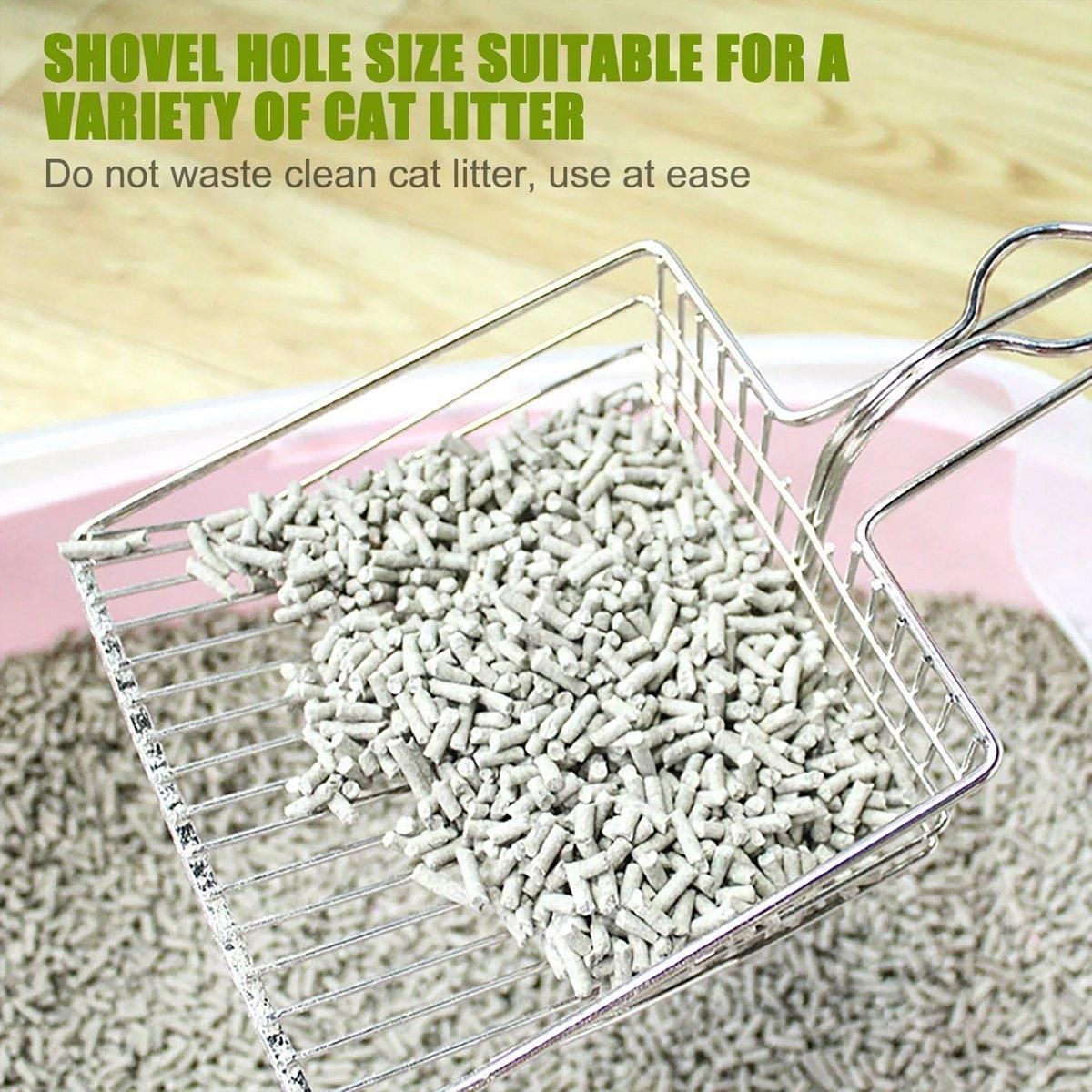 1-Piece Metal Cat Litter Scoop