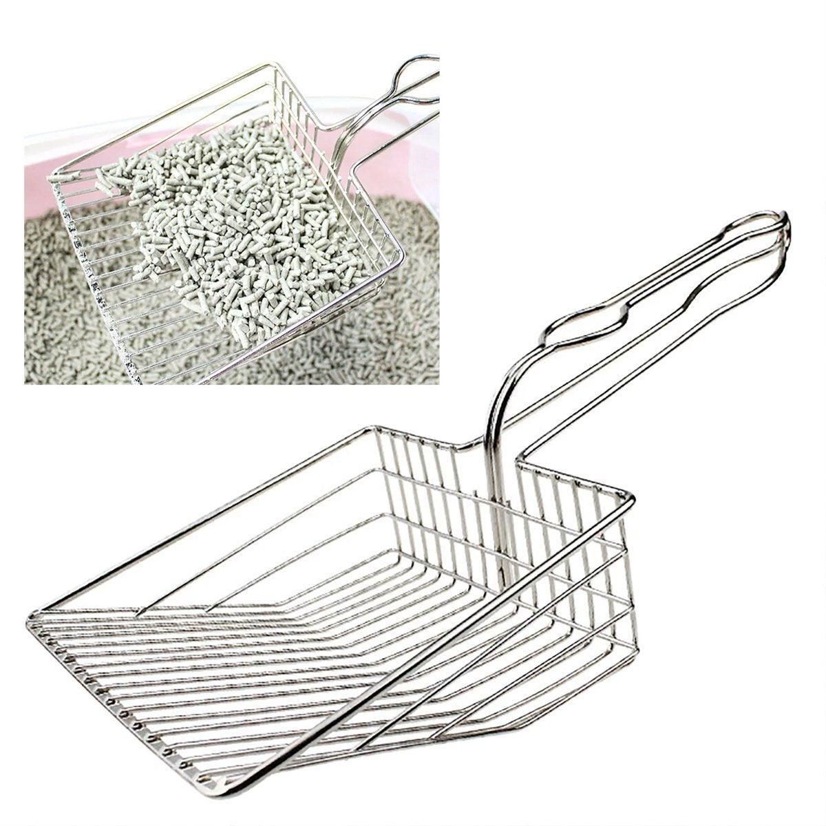 1-Piece Metal Cat Litter Scoop