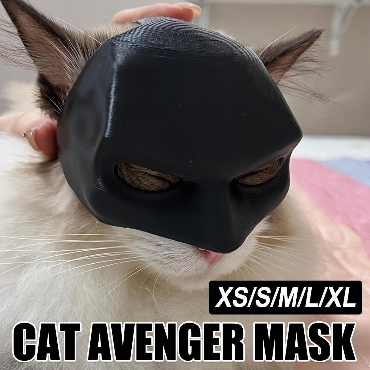 Halloween Bat Mask Cat Mask Pet Costume Accessories for Small Dogs Cats Outfit - S