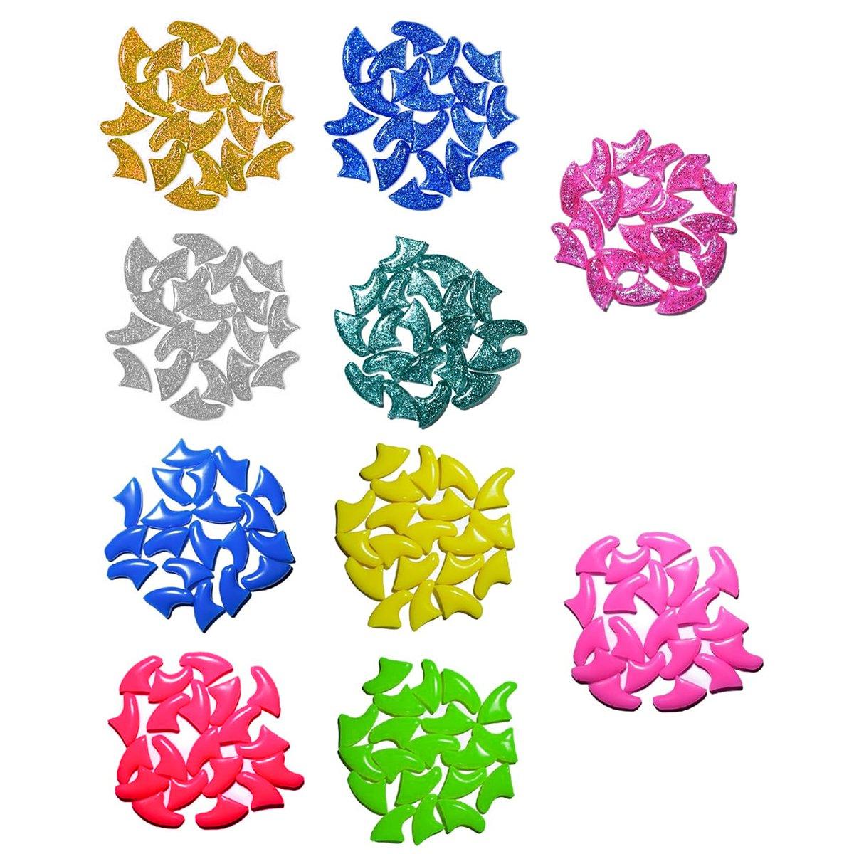 100PCS Anti Scratch Paw Covers for Cats and Kittens Nail Protector Soft Paw - Flat-L