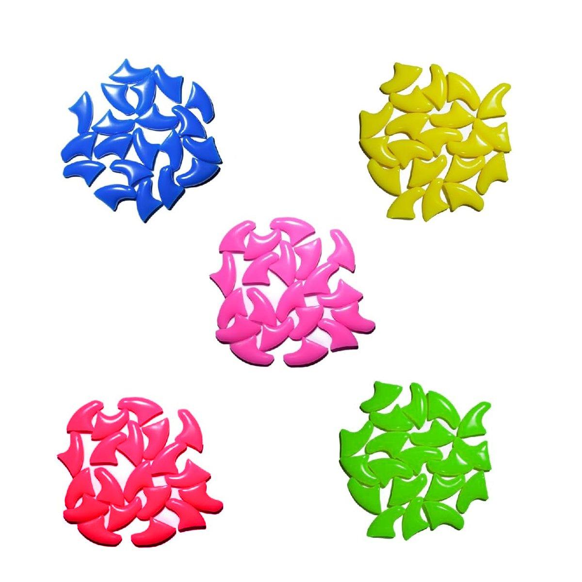 100PCS Anti Scratch Paw Covers for Cats and Kittens Nail Protector Soft Paw - Shiny-M