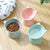 Elevated Pet Bowl Cat Dog Feeder Food Water High-Foot Anti Vomiting Tilted Bowl - Pink