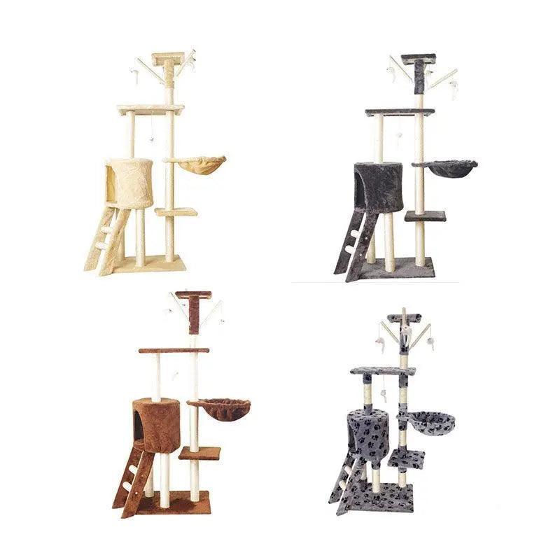 Cat Tree Scratching Post Gym House Condo Scratcher Furniture Tower - Brown