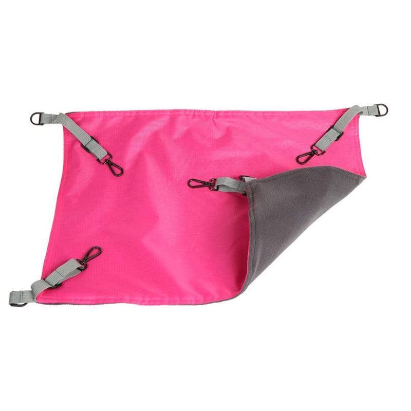 Waterproof Cat Hammock Hanging Bed Double Layer Dual Side Sleep Cage Swing Chair - Pink