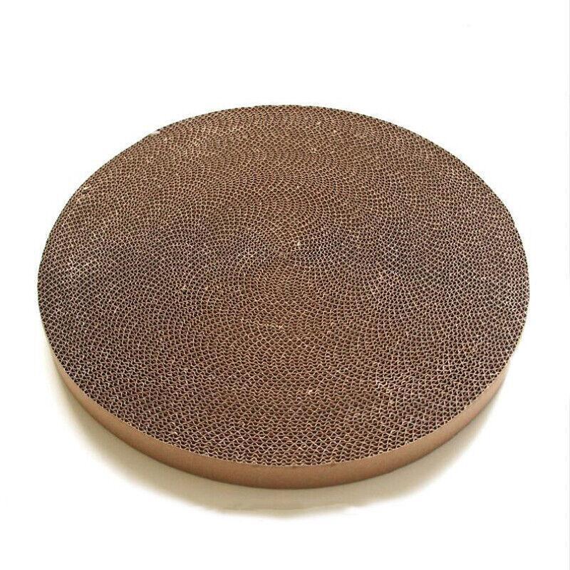 2In1 Cat Scratching Board Round Cat Scratcher Pad Lounge Bed Bowl Pet Sofa House - Blue