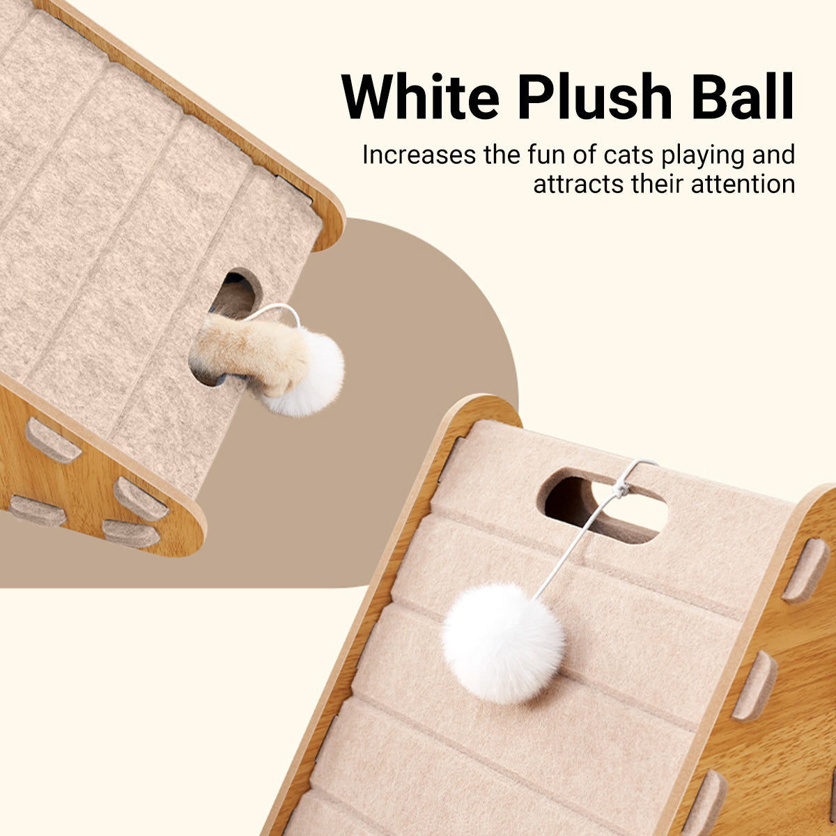 Triangle Cat Scratch Board Felt Claw Pad Vertical Nest Durable All Season Use