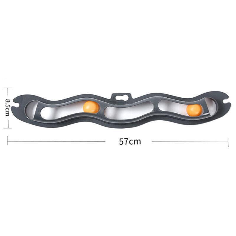 Interactive Cat Track Ball Toy with Window Suction Cup for Indoor Play and Exercise