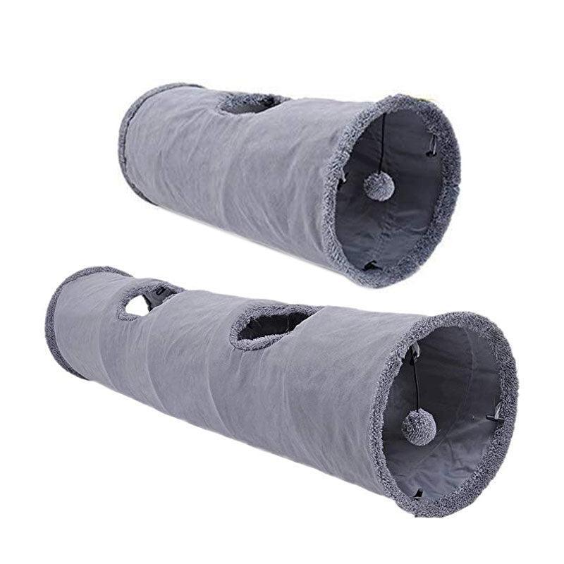 Cat Tunnel Pet Toys Play Hide Tube With Ball For Large Cat Dogs Rabbit - M-130x30CM