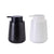 400ML Ceramic Stoneware Soap Dispenser Modern Design Lotion Pump Manual Bathroom - White