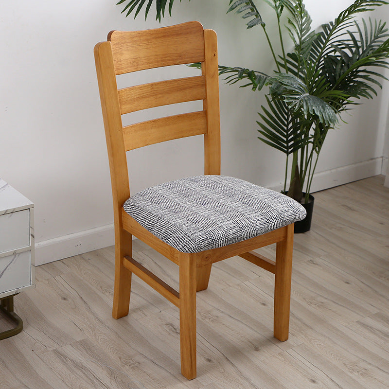 Stretch Dining Chair Seat Covers Removable Seat Cushion Slipcovers Protector - F