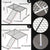 Metal Iron Chicken Feeding Ladder Grid Shelving Landscaping Platform Supplies - White-S