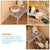 Metal Iron Chicken Feeding Ladder Grid Shelving Landscaping Platform Supplies - White-S