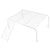 Metal Iron Chicken Feeding Ladder Grid Shelving Landscaping Platform Supplies - White-S