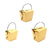 30PCS Kraft Paper Noodle Boxes with Handle Disposable Takeaway Food Containers - 450ml