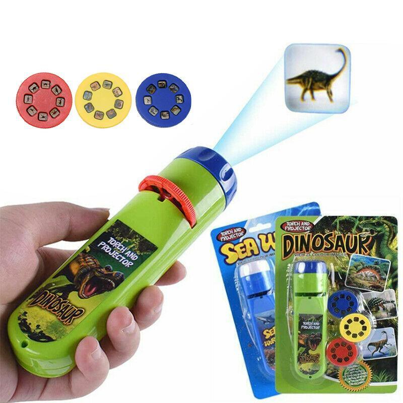 Torch Projector Educational Toy Gift for Ages 3 to 12 with Slide Show Feature - Sea World