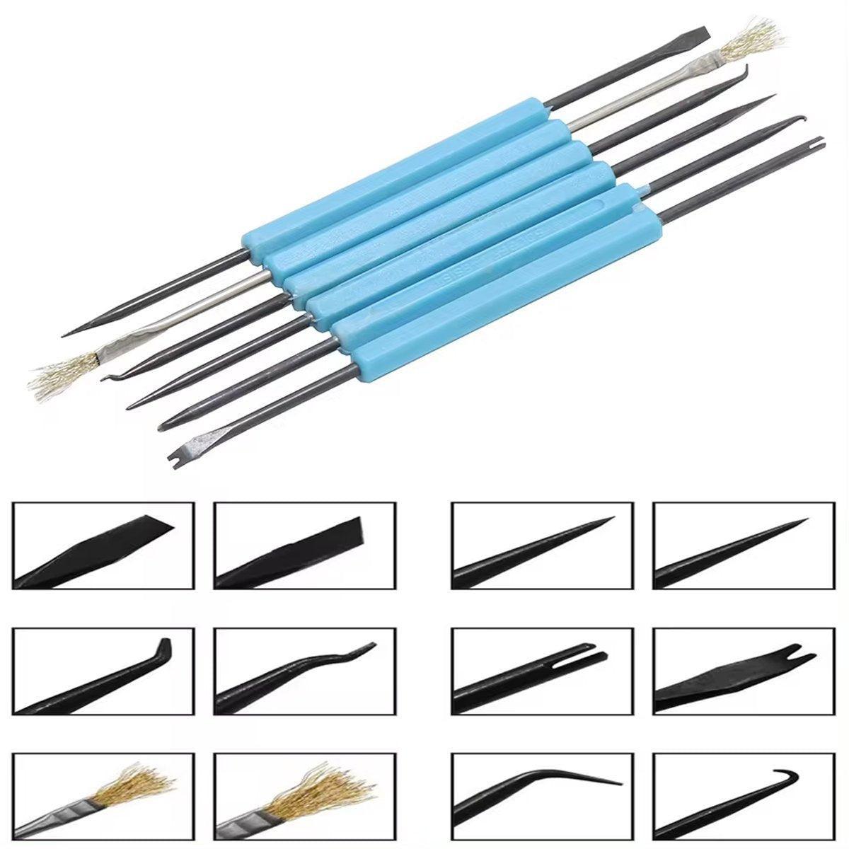 6pcs Soldering Iron Repair Kit Welding Fluxing Tools for Electronics Maintenance