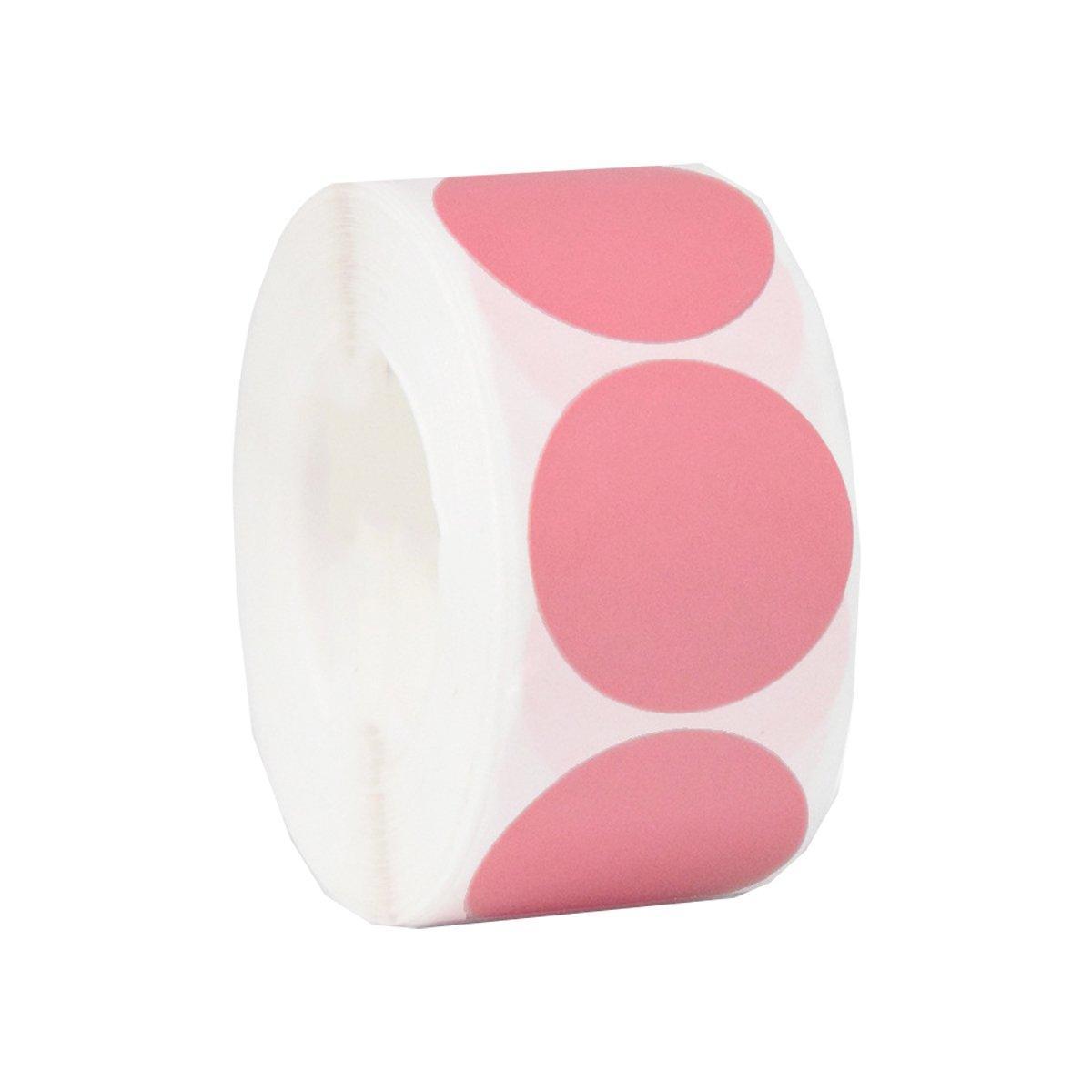 8 Rolls Colored Polka Dot Labels Round Seal Stickers Marking Round Sticker Set - Black