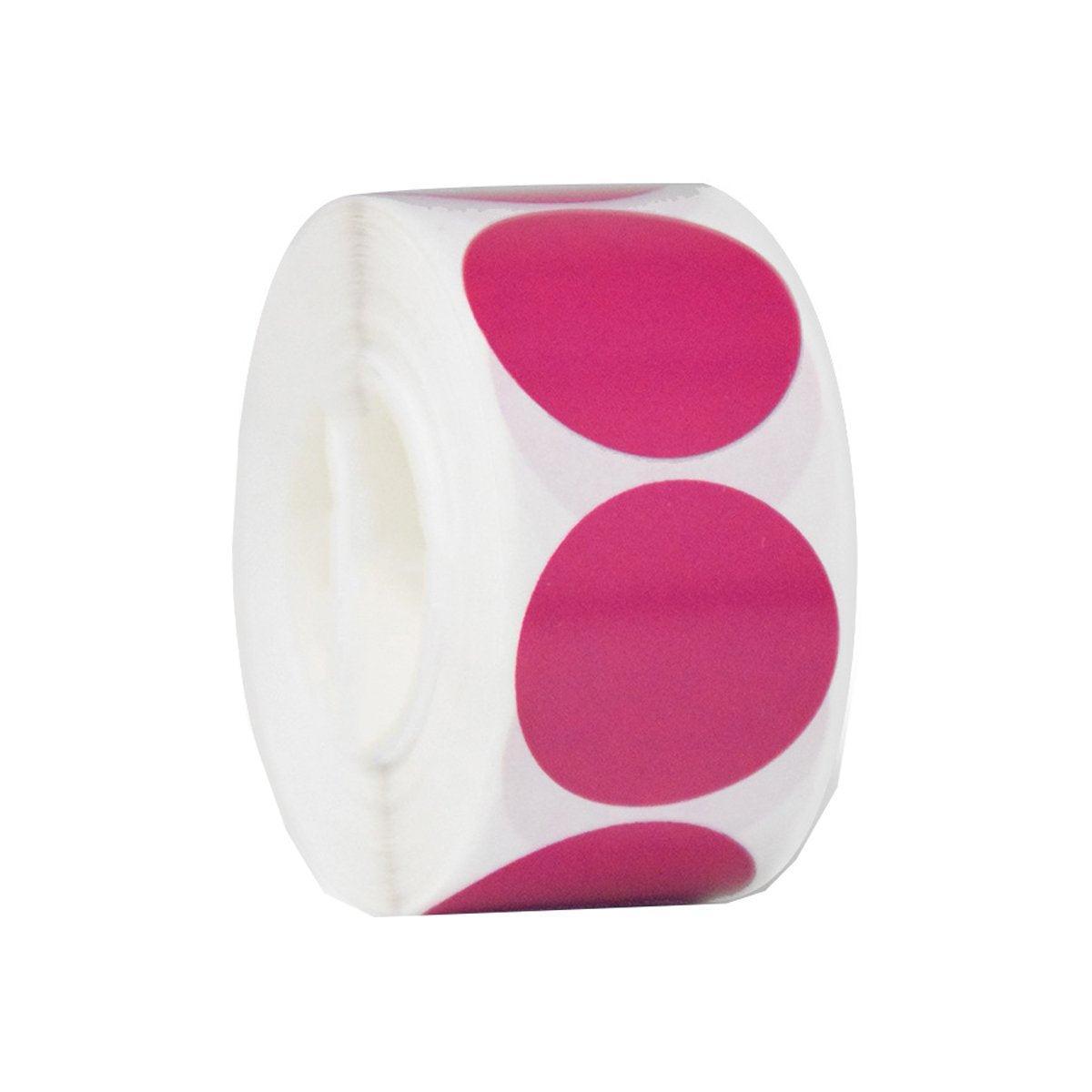 8 Rolls Colored Polka Dot Labels Round Seal Stickers Marking Round Sticker Set - Black