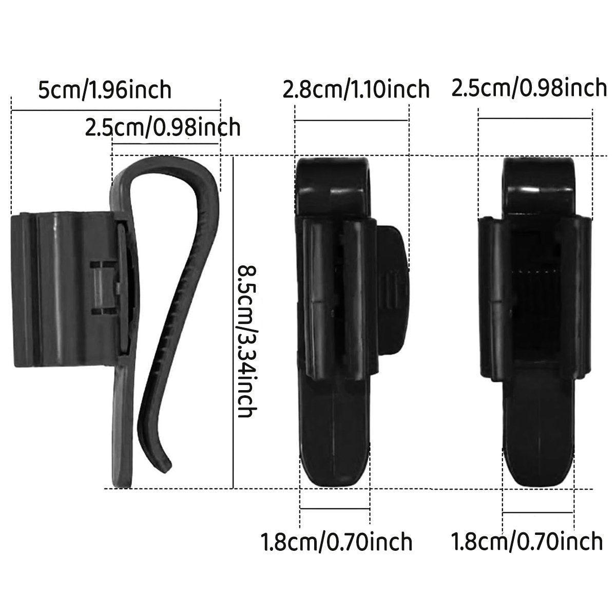 2/4/6PCS Aquarium Fish Tank Filtration Clip Water Tube Hose Clamp Holder Set - Black-2PCS