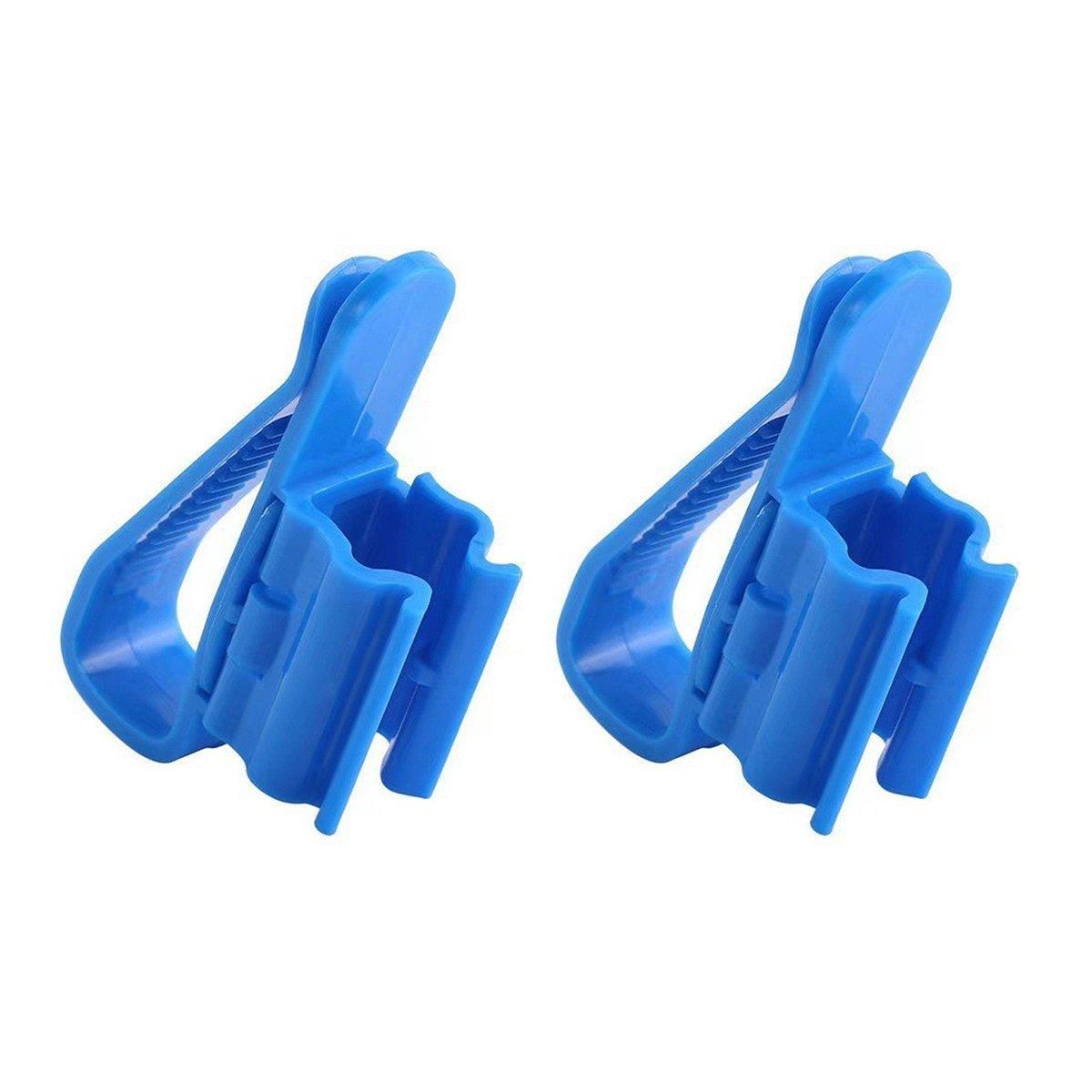 2/4/6PCS Aquarium Fish Tank Filtration Clip Water Tube Hose Clamp Holder Set - Black-2PCS
