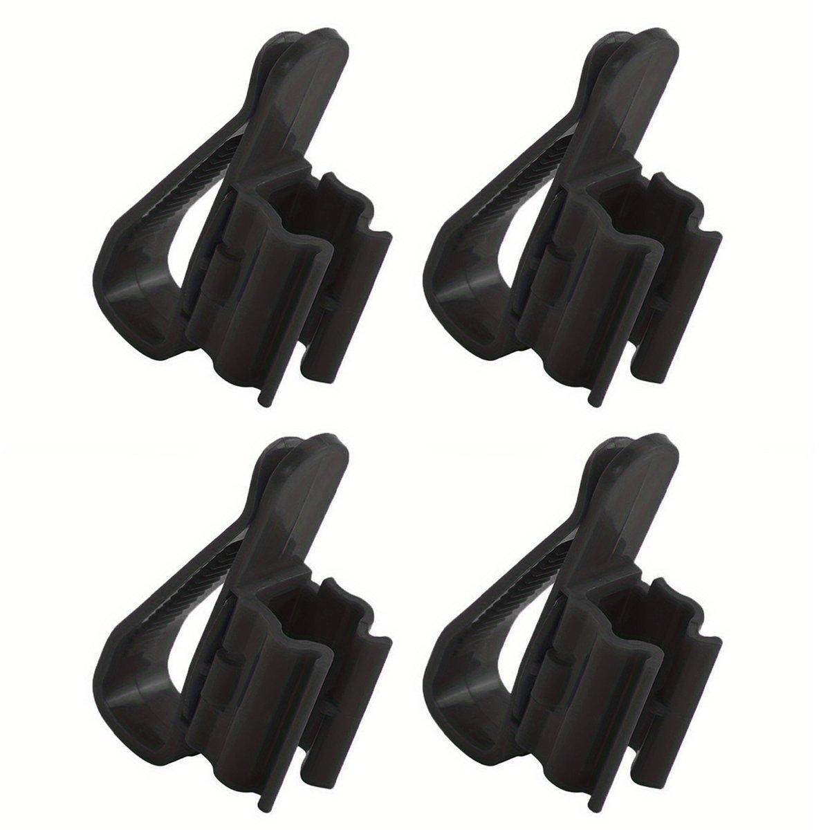 2/4/6PCS Aquarium Fish Tank Filtration Clip Water Tube Hose Clamp Holder Set - Black-2PCS