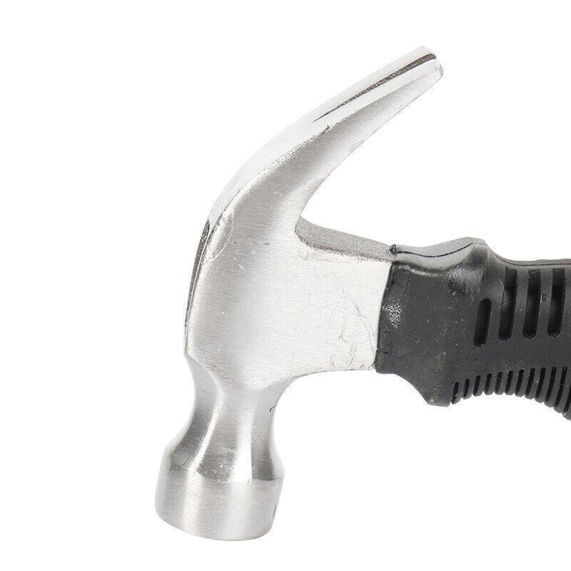 Stubby Claw Hammer Drop Forged Steel All Purpose Rubber Grip 8Oz Small Area