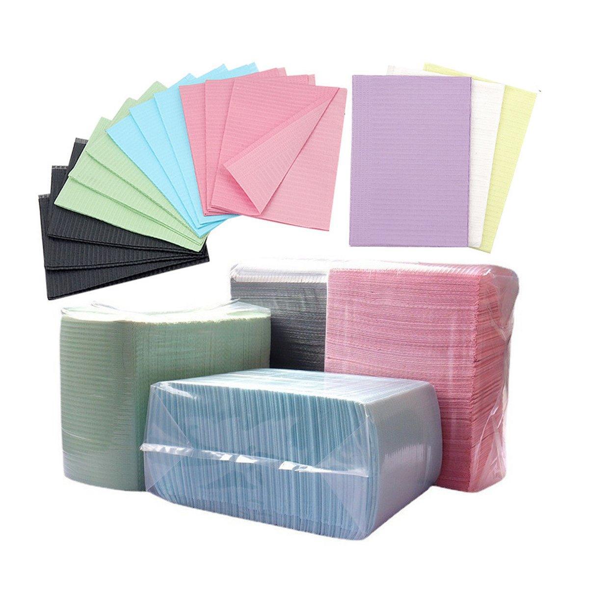 125PCS Disposable Waterproof Tattoo Cleaning Pad Dental Table Cover Film Mat - Pink