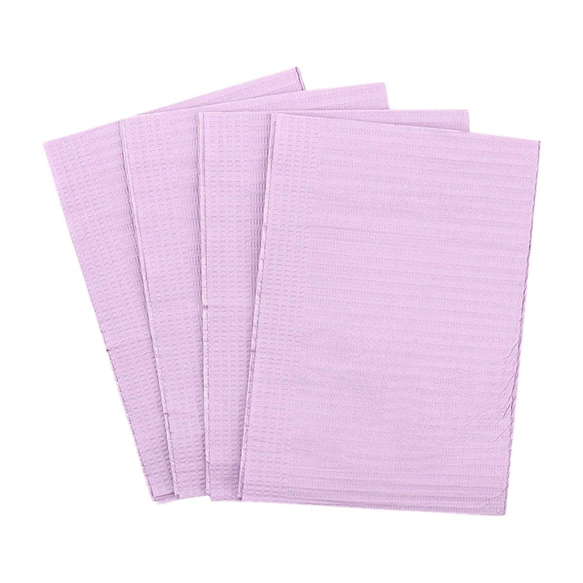 125PCS Disposable Waterproof Tattoo Cleaning Pad Dental Table Cover Film Mat - Purple