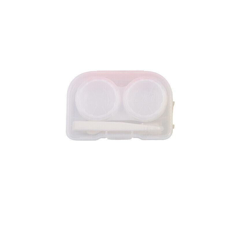 Lens Storage Case with Applicator Kit Tweezers Soft Tip Tool for Contact Eye Care - White
