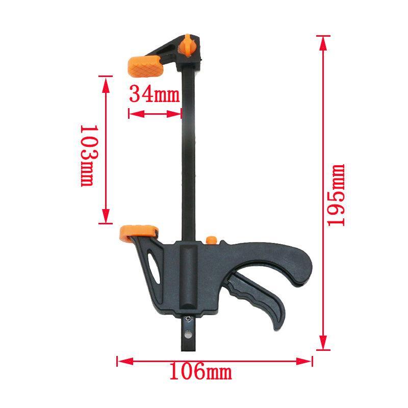 Quick Woodworking Clip Bar Clamp F-Tyle Grip Quick Ratchet Release Squeeze Tools - Red