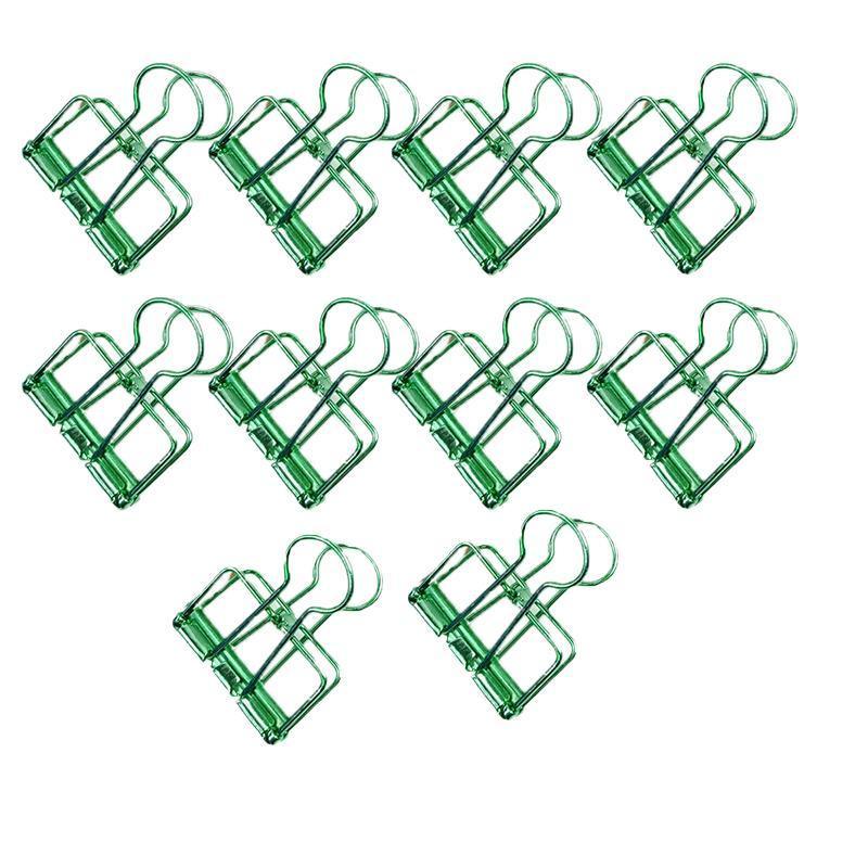 Solid Color Hollow Out Swallowtail Metal Binder Bookmark Clips Office Supplies - Blue