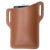 Men's Belt Clip Loop Holster Waist Bag Leather Pouch Cover Case For Phones AU - Dark Brown