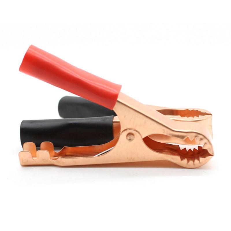 2/4/6Pairs Car Battery Tongs Cable Alligator Electrical Measured Clip Clamp Tool - 4pcs (2black+2red)