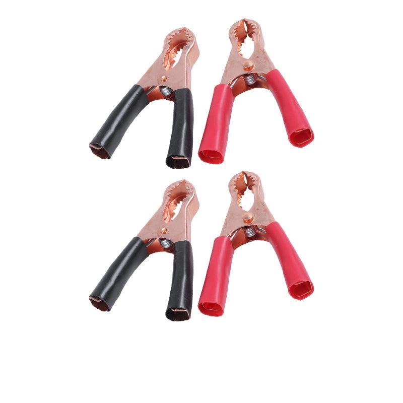 2/4/6Pairs Car Battery Tongs Cable Alligator Electrical Measured Clip Clamp Tool - 4pcs (2black+2red)