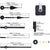 12Pcs Wall Clock Quartz Movement Motor Mechanism Long Spindle Hands Repair Kit