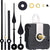 12Pcs Wall Clock Quartz Movement Motor Mechanism Long Spindle Hands Repair Kit