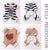Cute Bear Striped Dog Home Clothes Cat Pet Outfit Cozy Animal Pajamas for Pets - Navy blue - XL