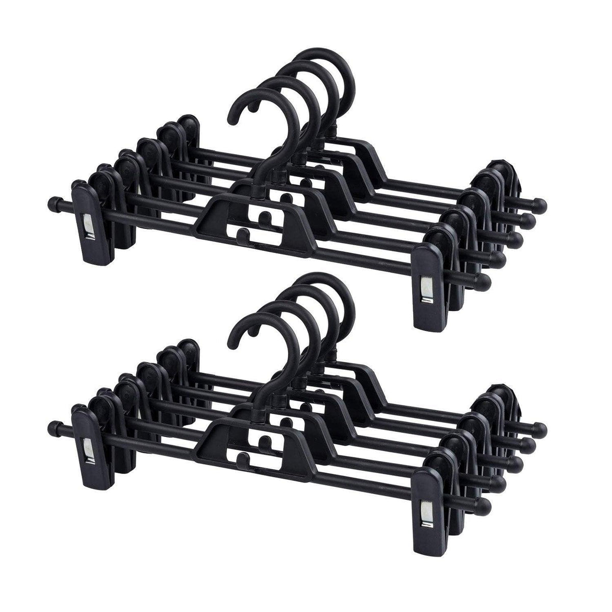 Seamless Household Retractable Pants Rack Buckle Clothes Clip Inner Hanger - Blue