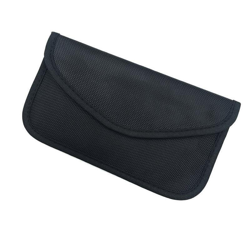 Car Key Case For Faraday Cage Fob Pouch Keyless RFID Blocking Bag - Coffee