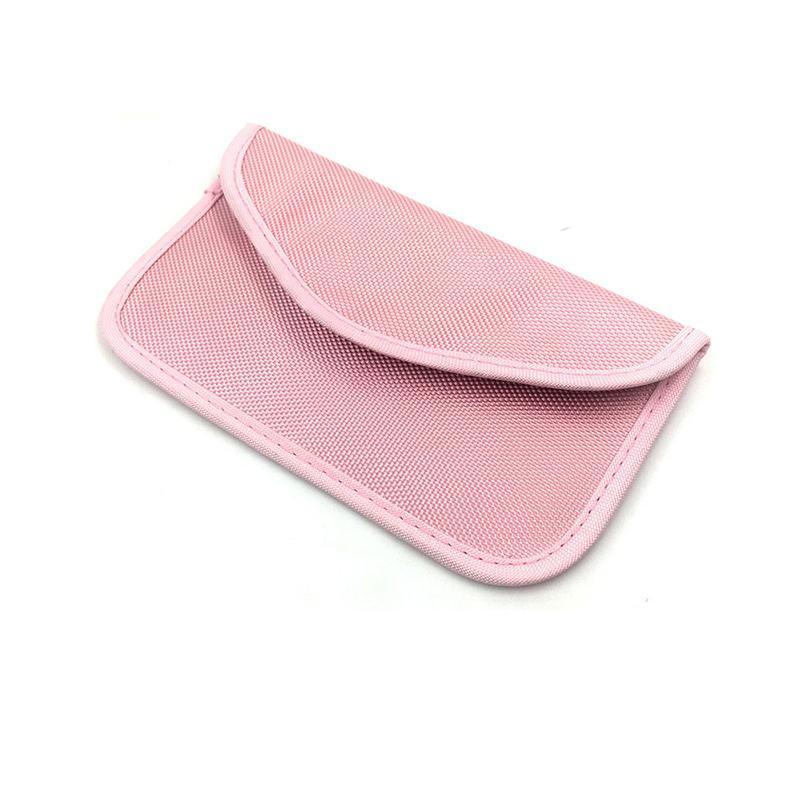 Car Key Case For Faraday Cage Fob Pouch Keyless RFID Blocking Bag - Coffee