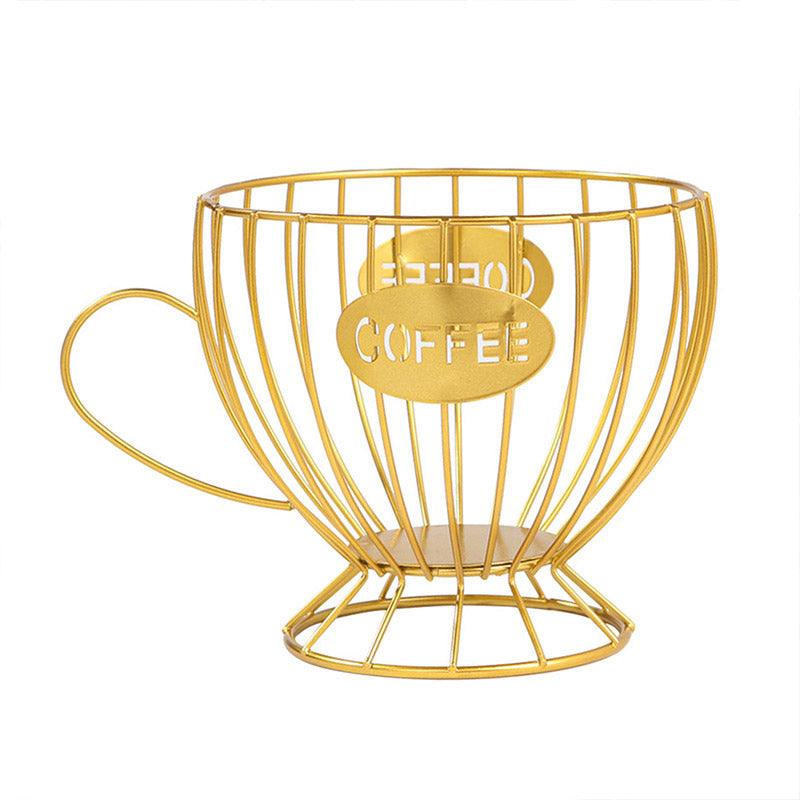 Snacks and Candy Organizer Coffee Capsules Shelf Storage for Kitchen and Pantry - Black