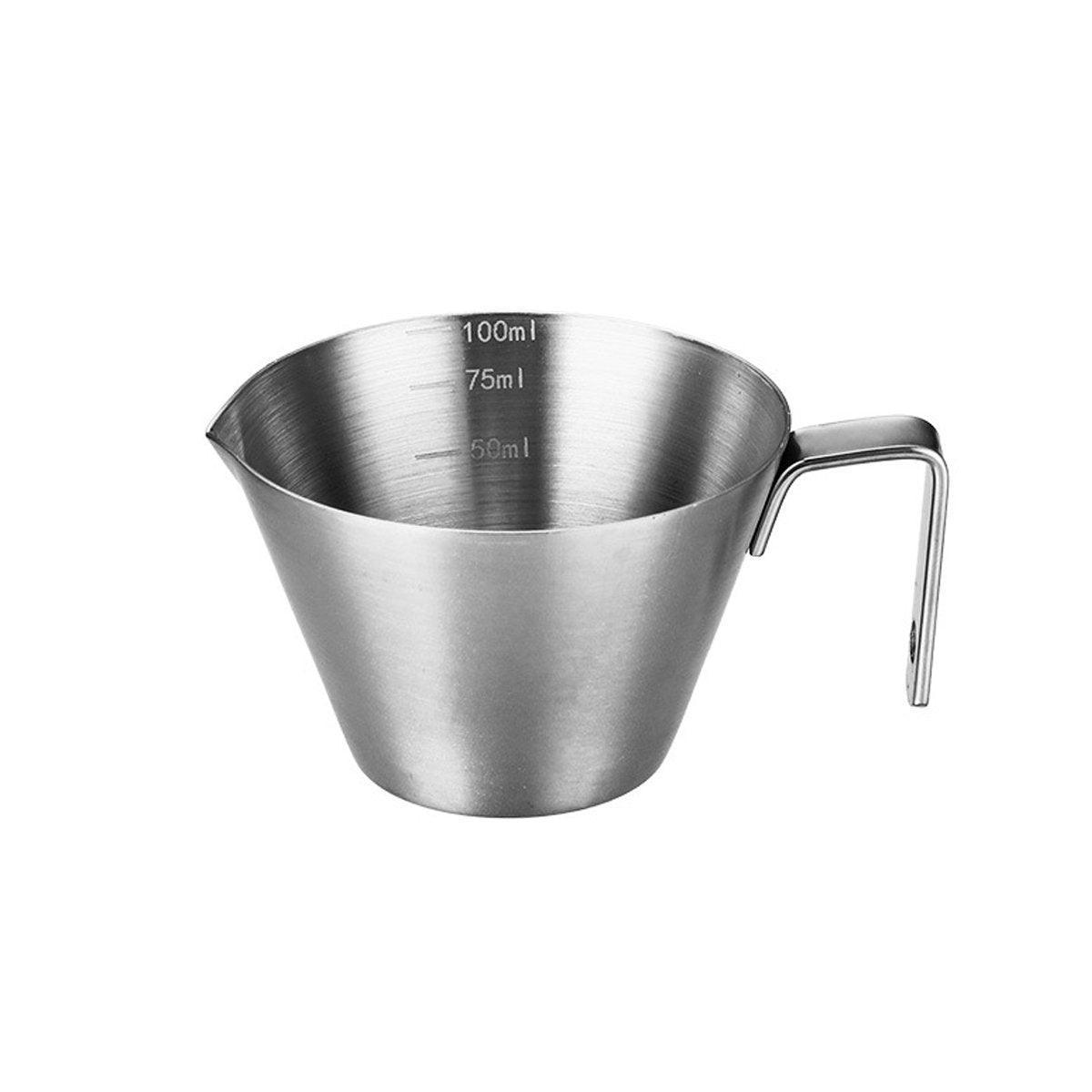 100ml Stainless Steel Coffee Extraction Measuring Cup Graduated Coffee Tool