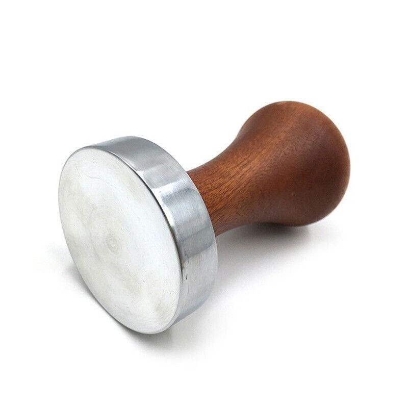 51mm Coffee Tamper Aluminum Alloy Base Wooden Handle for Espresso Machine