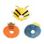 Elizabeth Circle Cat Sterilization Collar Anti-Licking Pet Scarf for Cat and Dog - Orange Carrot-L