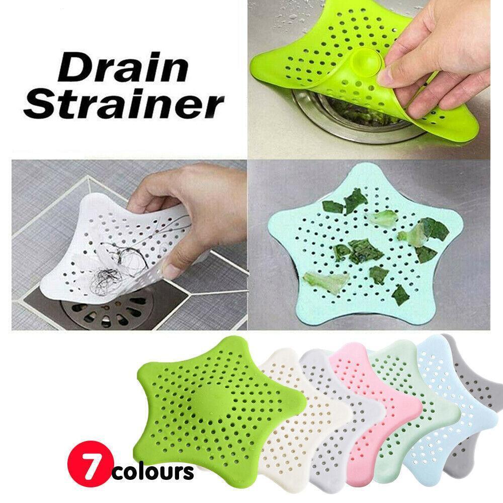 New Bathroom Drain Hair Catcher Bath Stopper Sink Strainer Shower Filter Covers - Beige