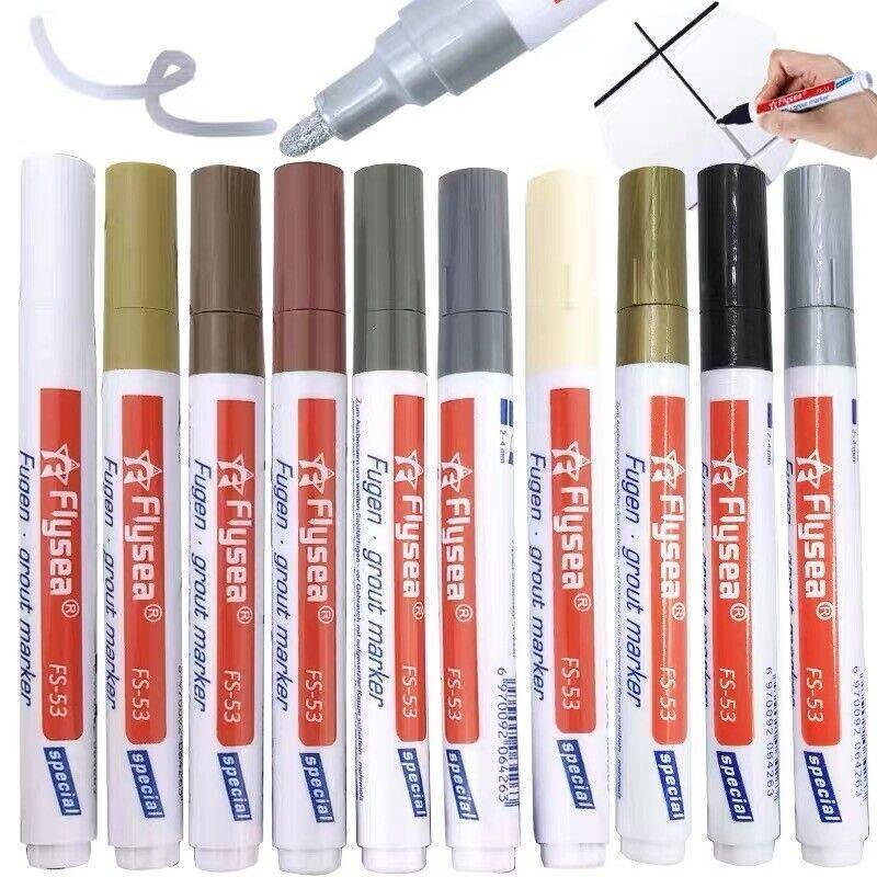 Tile Styling Pen Bathroom Floor Waterproof And Mildew Grout Marker Repair Pens - Black