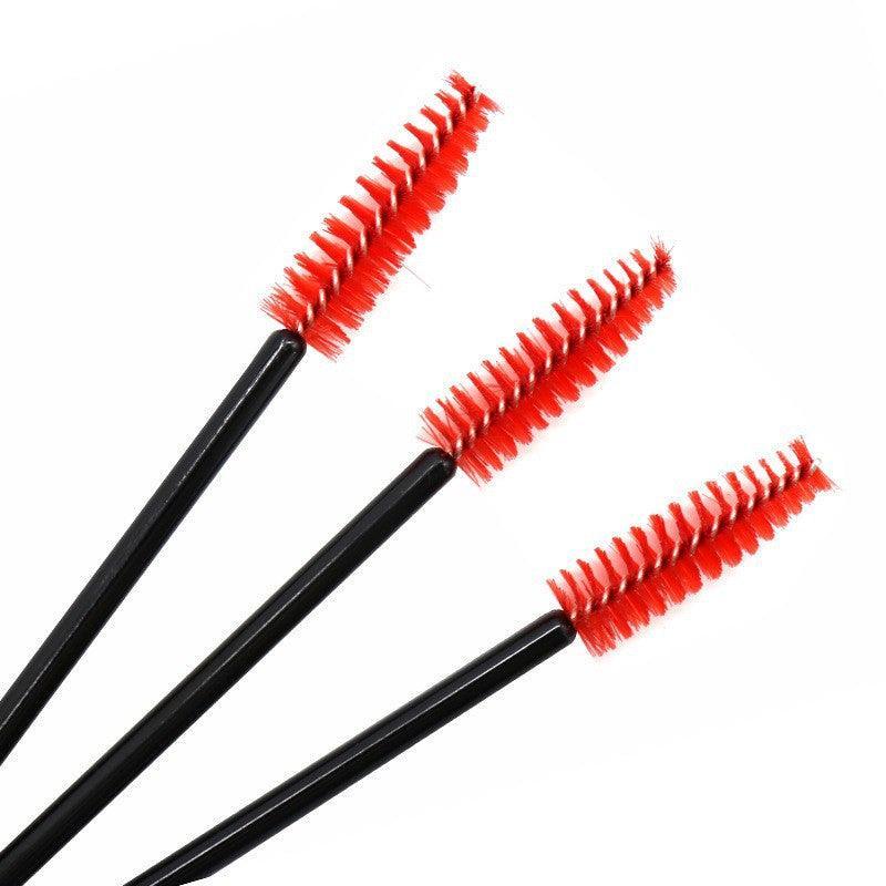 50X Disposable Mascara Wands Eyelash Brushes Applicator Lash Extension Brush - gold+black