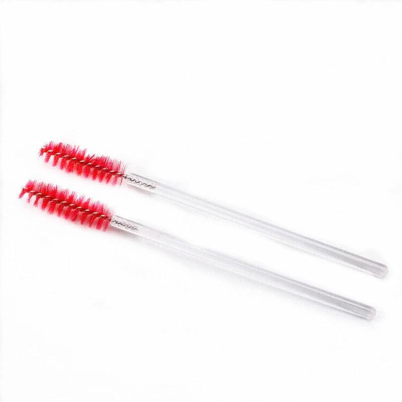 50X Disposable Mascara Wands Eyelash Brushes Applicator Lash Extension Brush - gold+pink